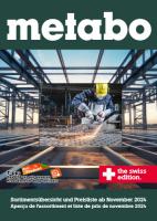 Metabo Maschinen Preisliste November 2024